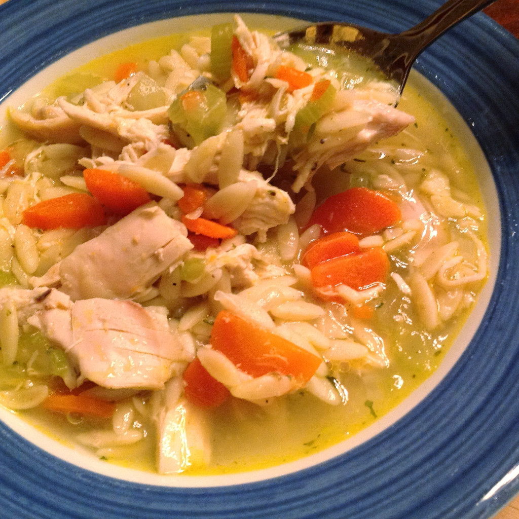 Lemon Chicken Orzo Soup