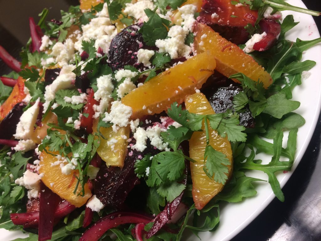 Roasted Beet Salad with Oranges and Queso Fresco