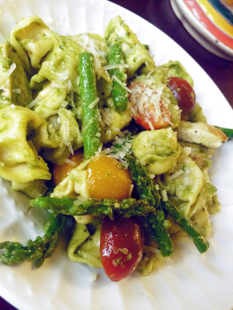 Pesto Chicken Tortellini Salad