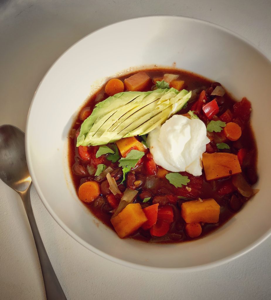 Slow Cooker Smoky Sweet Potato Chili