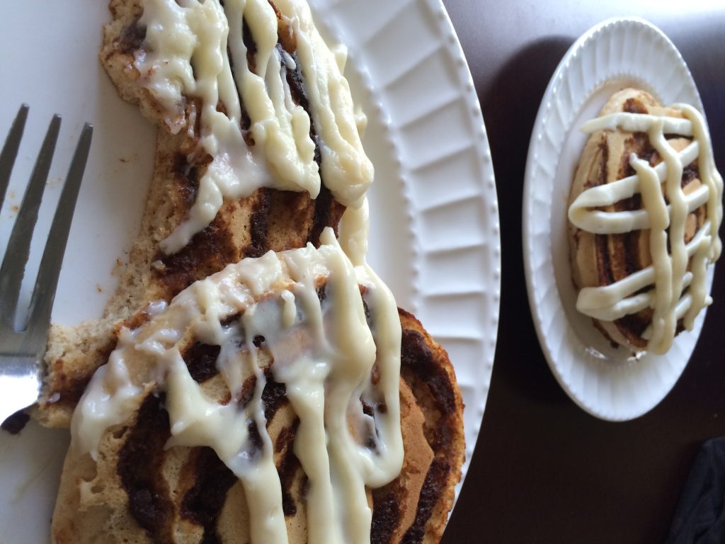 Cinnamon Roll Pancakes