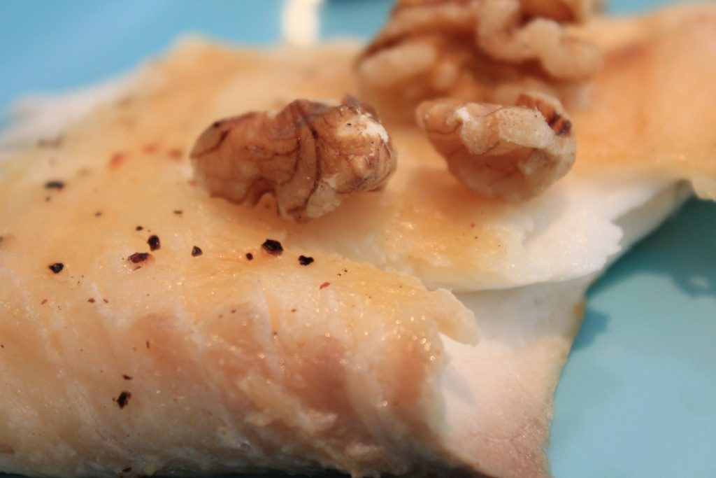 Grilled Fish Fillets w/Pecan Butter