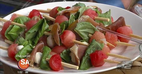Watermelon Caprese Skewers