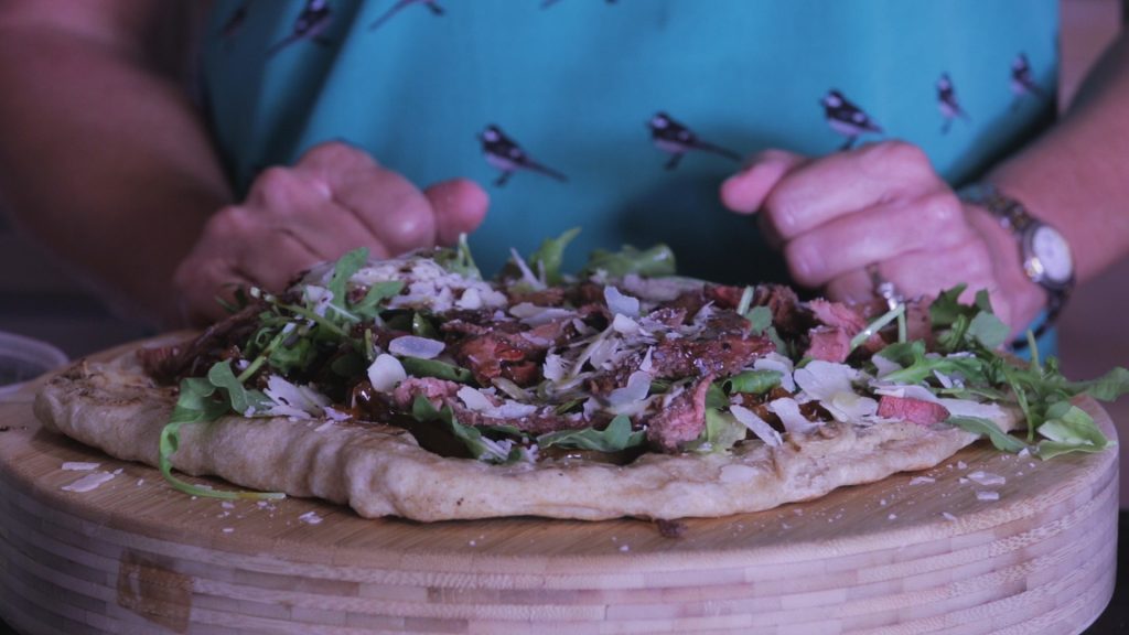 Grilled Sirloin & Caramelized Onion Flatbread