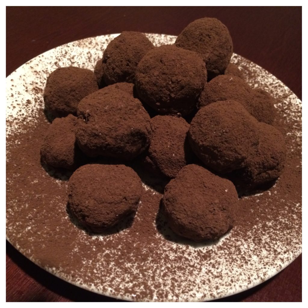 Orange Ginger Dark Chocolate Truffles