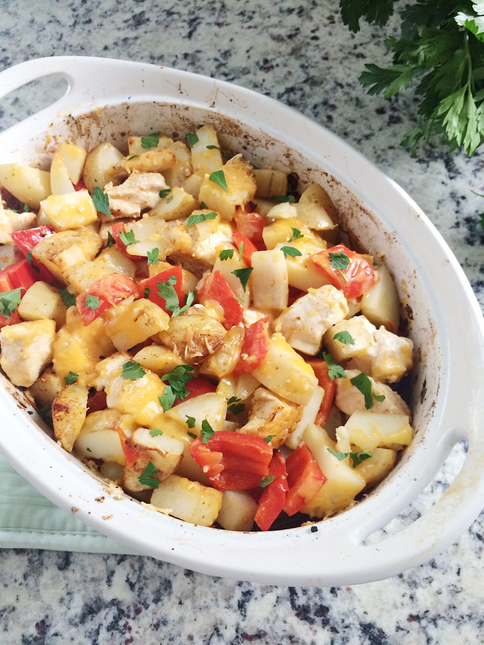 Cheesy Chicken &amp; Potato Casserole - JTA Wellness