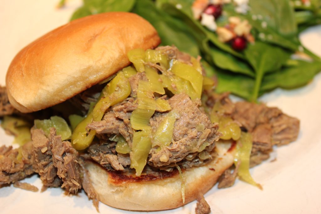 Crockpot Beef Pepperoncini