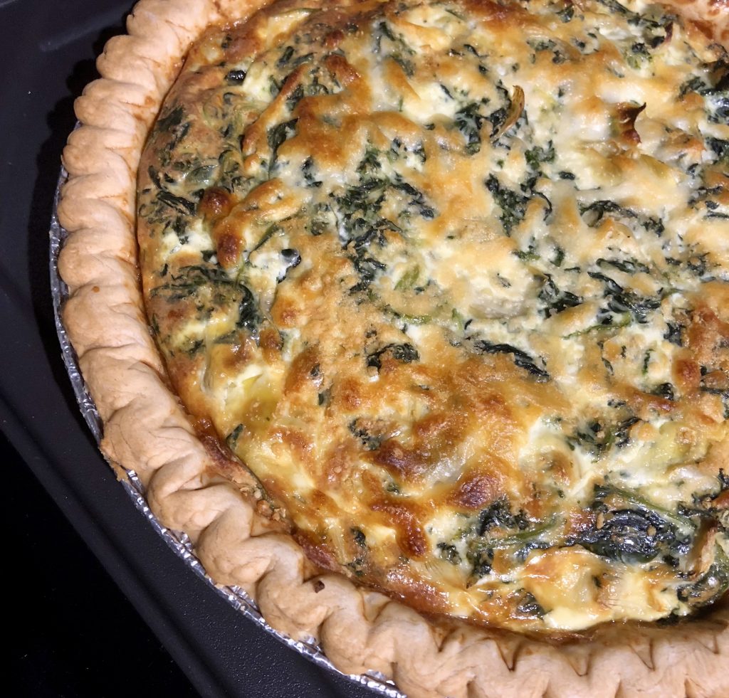 Spinach Artichoke Quiche