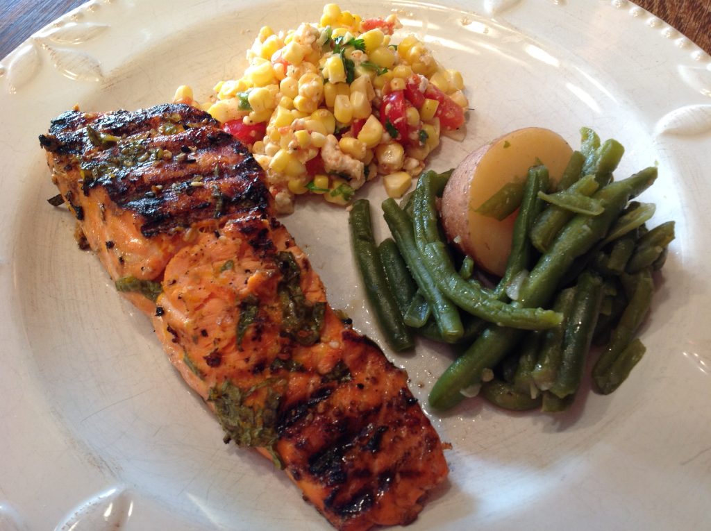 Orange-Basil Grilled Salmon