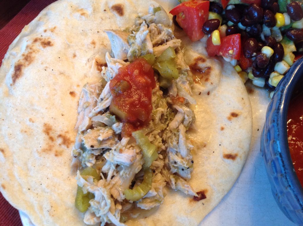 Hatch Green Chile Pulled Pork Tacos