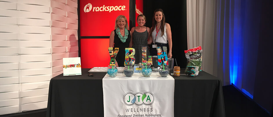 three girl in rackspace frame image